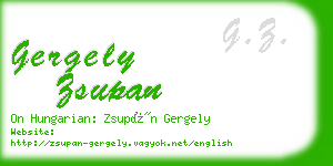 gergely zsupan business card